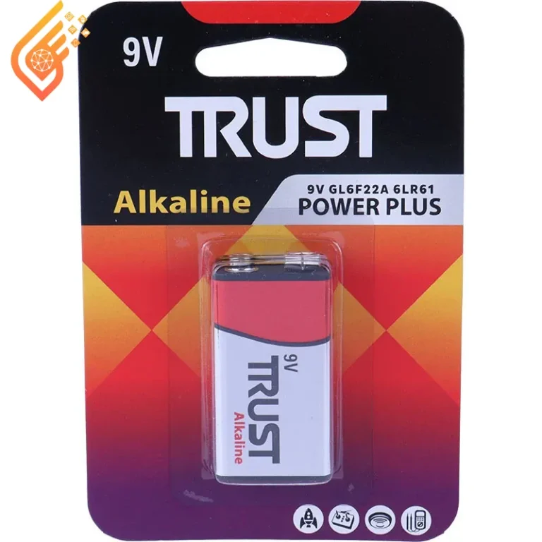 باتری کتابی 9 ولت تراست Alkaline Power Plus GL6F22A