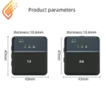 میکروفون یقه ای بی سیم تایپ سی دوتایی SX9 Type-C
