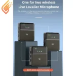میکروفون یقه ای بی سیم دوتایی لایتنینگ SX9 Lightning3.5mm