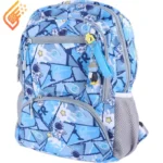 کیف کوله پشتی مدرسه کد D01010 طرح فضانورد آبی